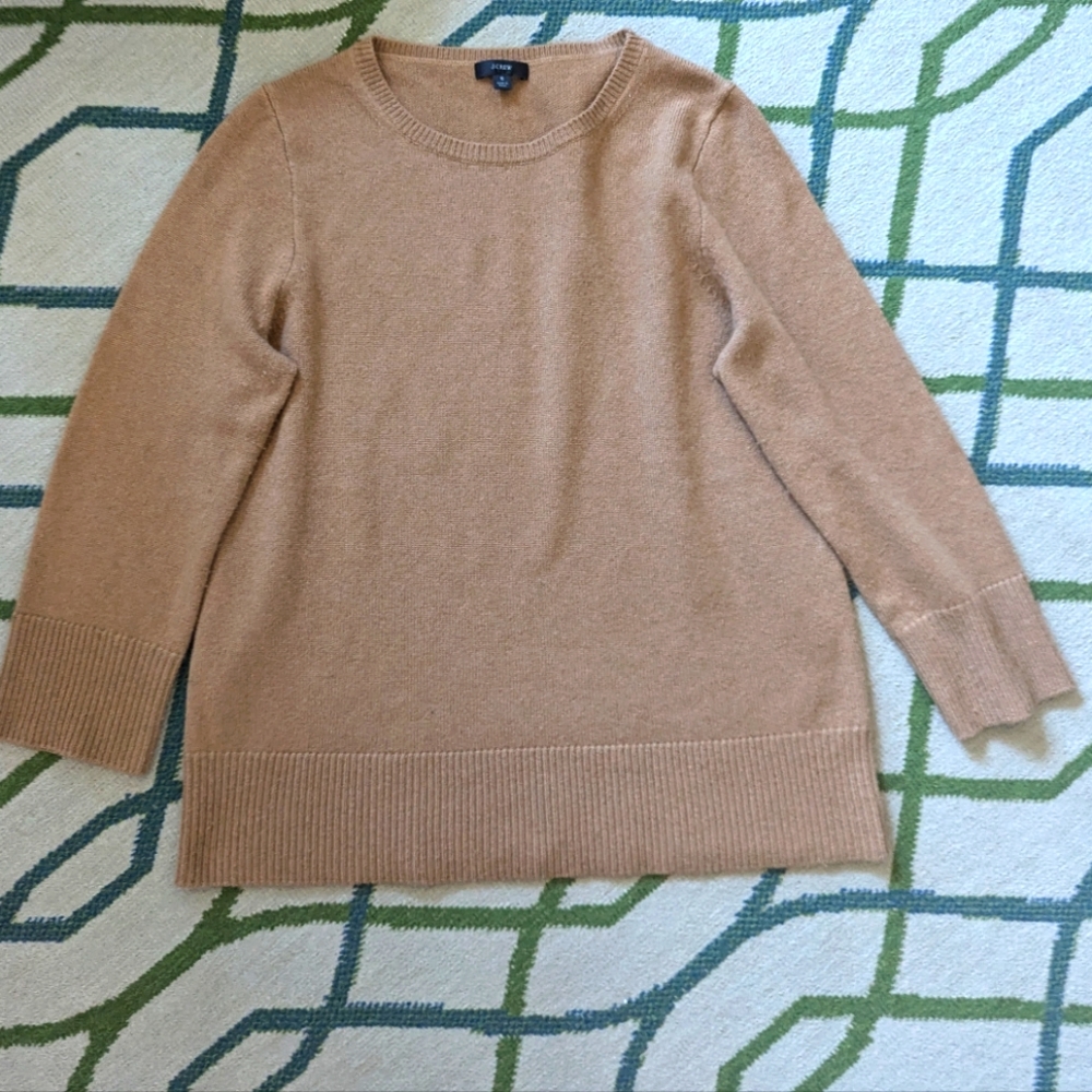 J. Crew Camel Crew Neck Sweater